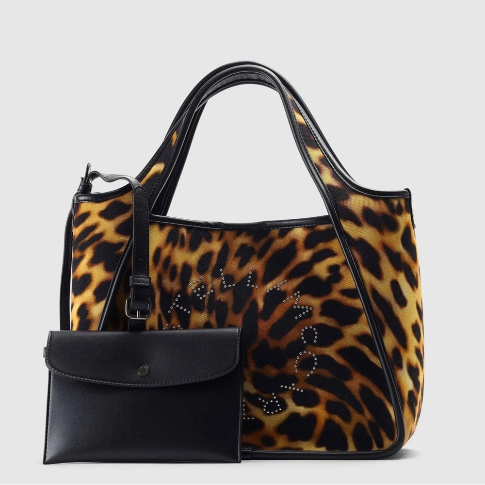 Stella McCartney Printed Logo Embossed Crossbody Tote Bag New Without Tags